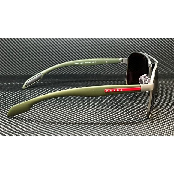Prada Green Men's Polarized Matte Sunglasses - Picture 4 of 5